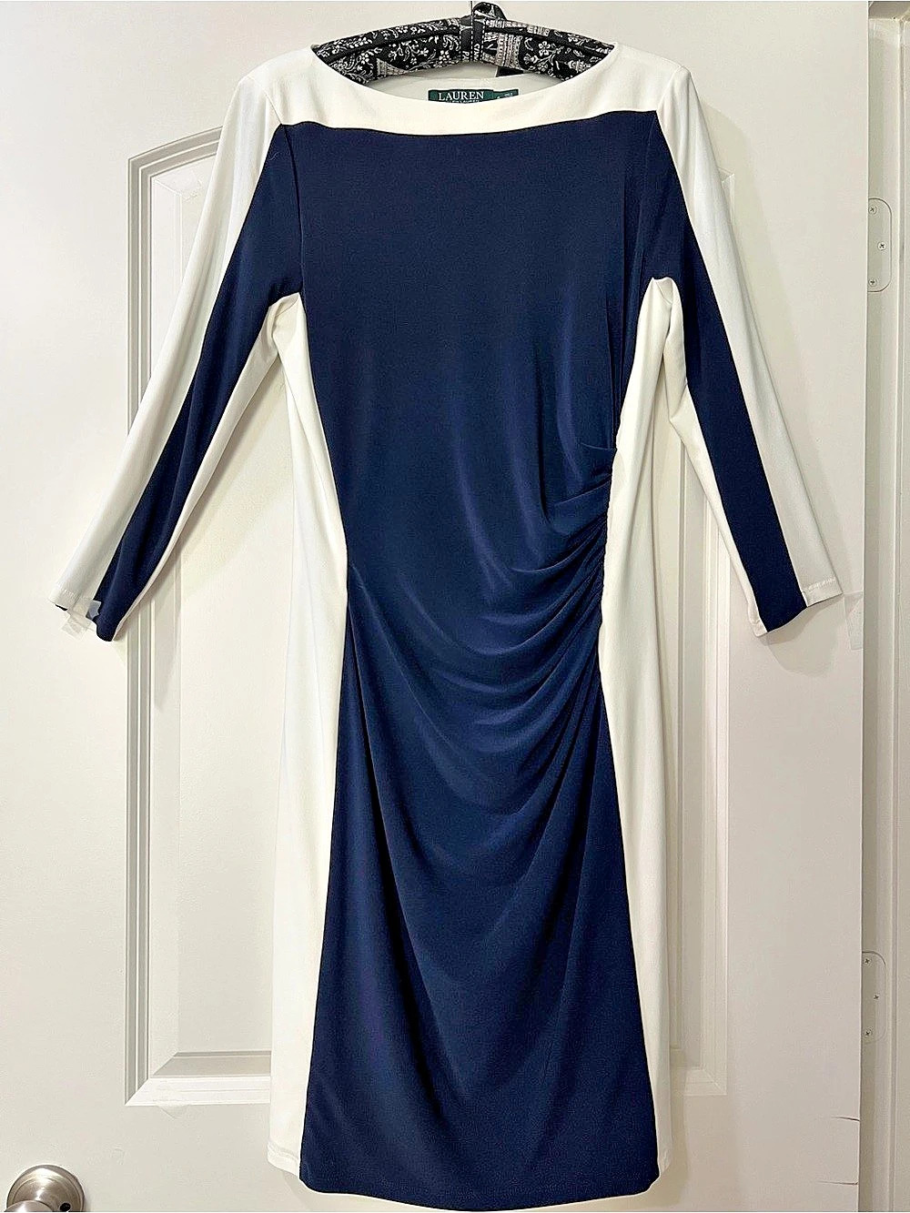 Ralph Lauren Color Block Midi Dress Like New